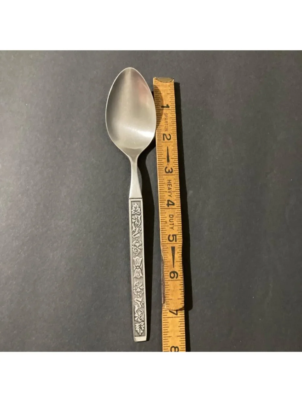 Vintage MCM La Costa Pattern Stainless Steel Teaspoons By Stanley Roberts Lot Of